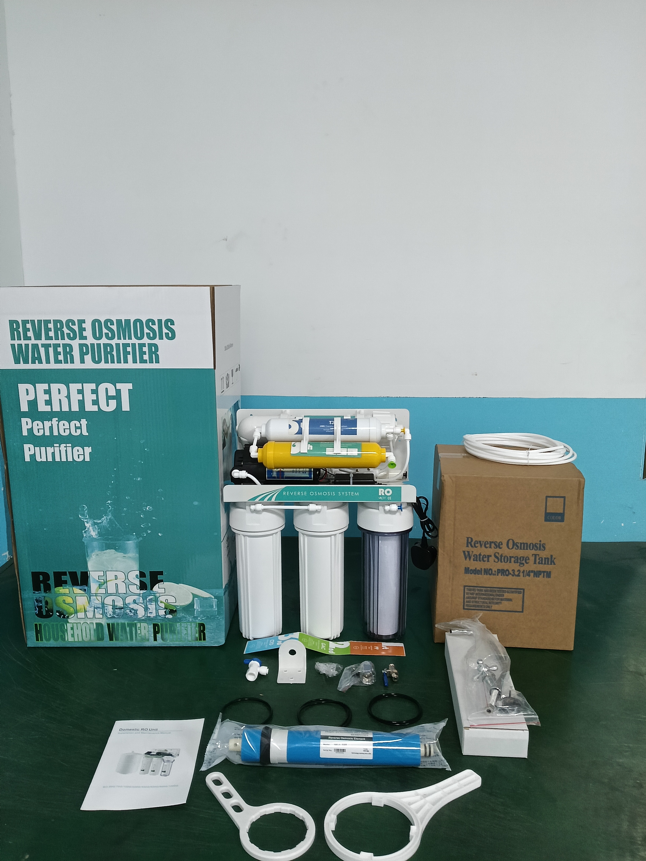 6 stage under sink RO system