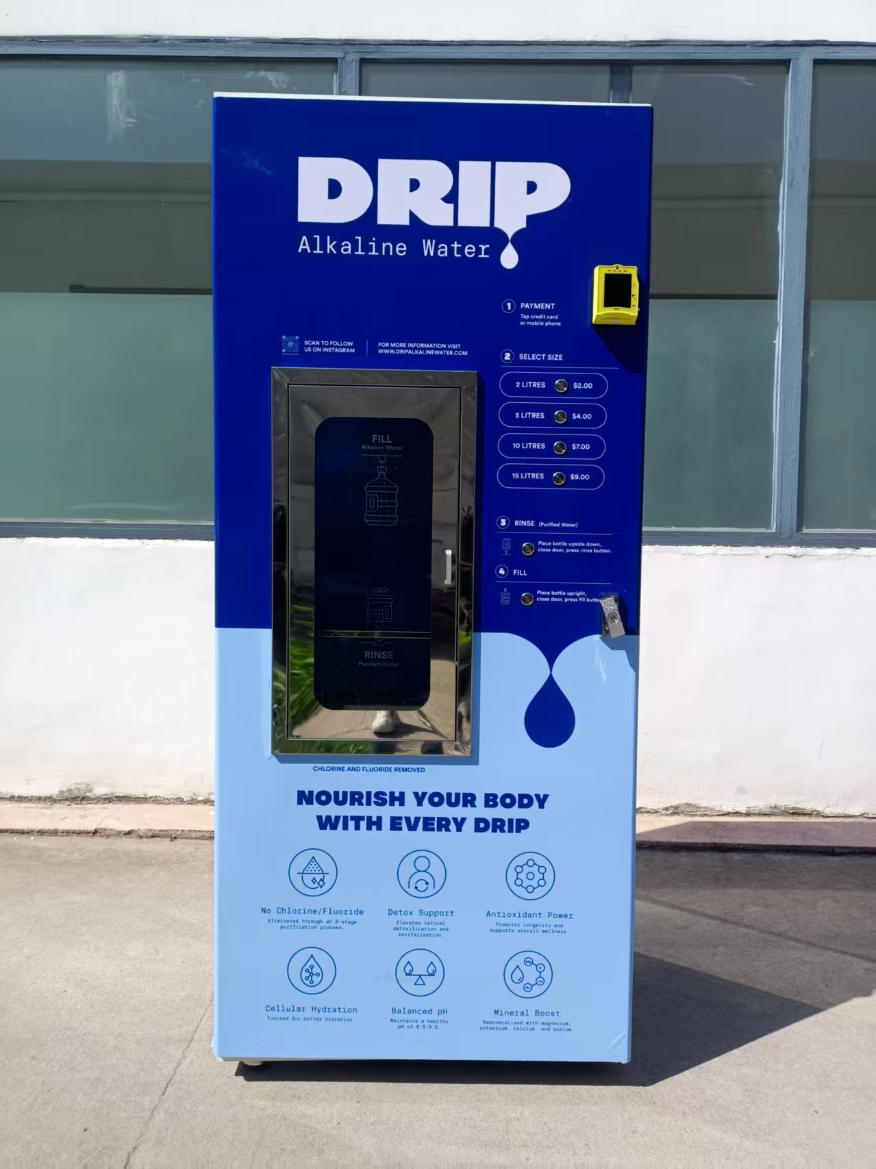 Custom-branded automatic RO water vending machine