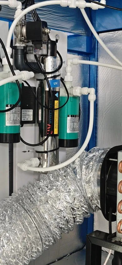 UV sterilizer keeps water pure and bacteria-free