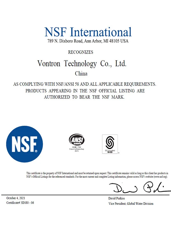 NSF International certificate thumbnail